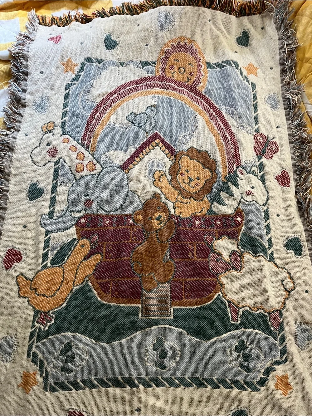 Vintage Noah’s Ark Tapestry/Blanket